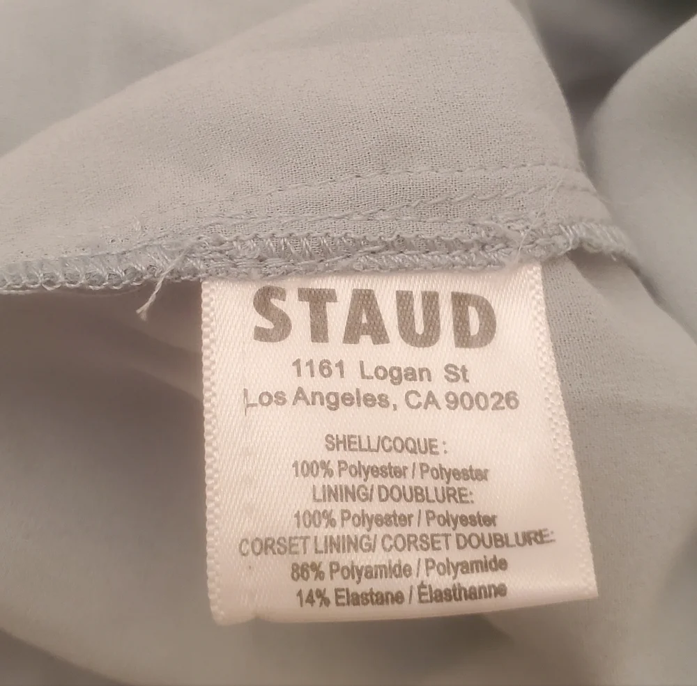 New STAUD Casey Dress Mist Size 2 - Picture 15 of 16